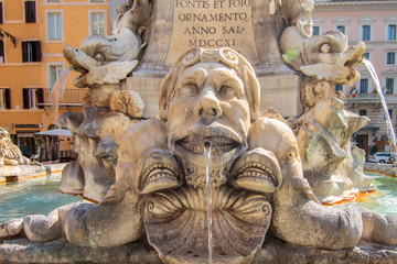 Fountain at the Pantheon