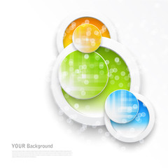 Beautiful color grunge design elements. circle