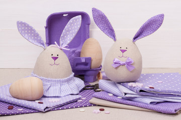 Handmade Easter Bunny Soft Toys