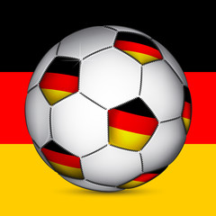 Germany soccer ball, vector