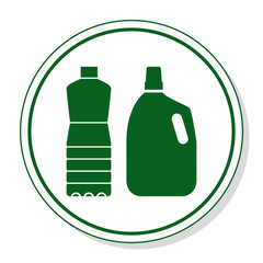 Web icon for communication - plastic waste