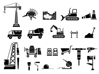 Construction Icon Set Vector Illustration