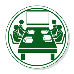 Web icon for communication - meeting