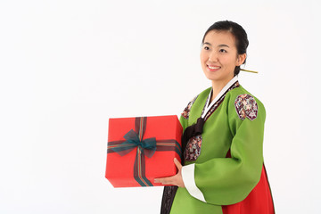 Woman in Korean Dress