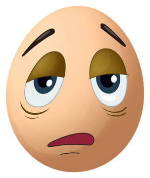 A sad egg