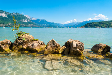 Annecy lake and landscape