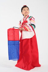 Fototapeta premium Family in Korean Dress