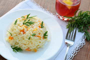 Pilaf with vegetables