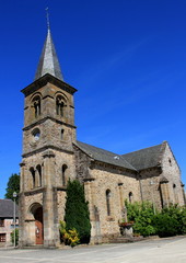 Fototapeta na wymiar Eglise de Lapleau.(Corrèze)