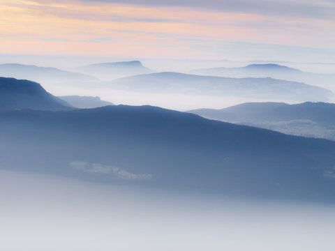 Fototapeta Brume de montagne