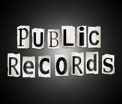 Public records concept.