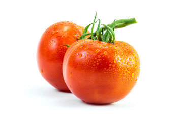 Fresh tomato with drop