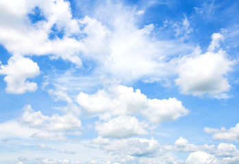 Naklejka na ściany i meble ฺlue sky with clouds