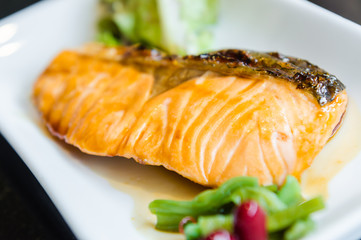 Salmon teriyaki
