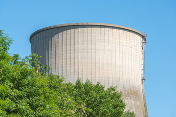 Concrete cooling tower of a power plant