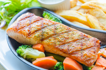 Salmon grilled