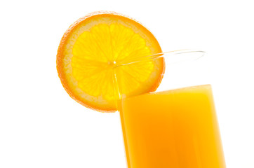 Orange juice glass