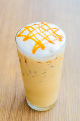 Iced caramel coffee