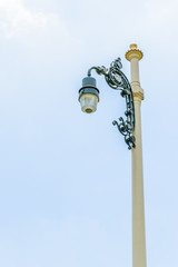 Classic Lamppost on Blue Sky
