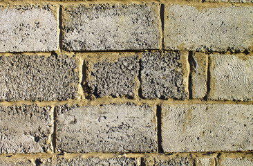 old grey brick wall