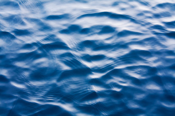 Blue water surface.