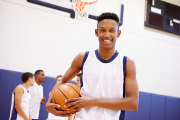 Portrait Of High School Basketball Player