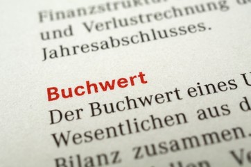 Fototapeta premium Buchwert