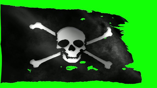 The Jolly Roger, Pirate Flag, flaga piracka - LOOP