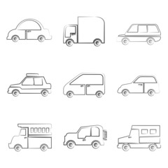 sketch car icons