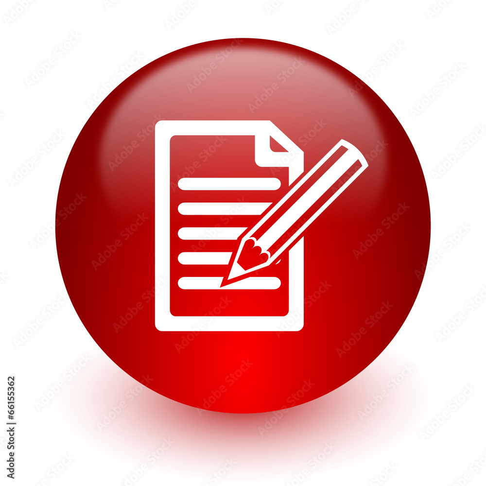 Aufkleber subscribe red computer icon on white background