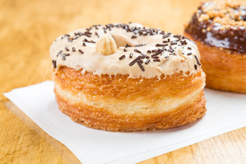 almond and chocolate cronut