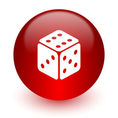 game red computer icon on white background