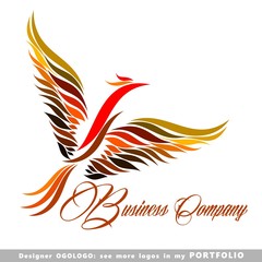 Obraz premium logo, happiness, success, birds, illustrations, phoenix