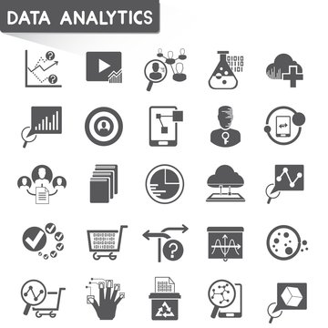 web analytics icons, data analytics icons