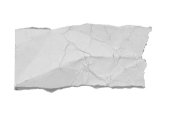 White torn piece of paper