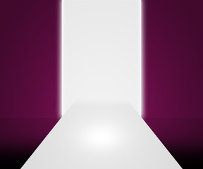 Obraz premium Catwalk Violet Background