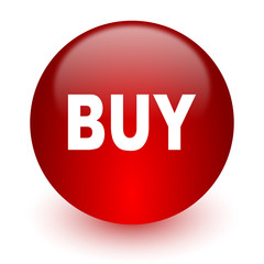 buy red computer icon on white background