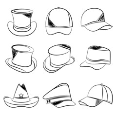 sketch hat icons