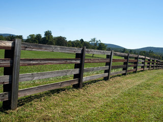 Fototapeta na wymiar Virginia Farm Fence-23
