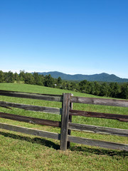 Fototapeta na wymiar Virginia Farm Fence-21