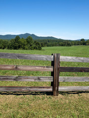 Fototapeta na wymiar Virginia Farm Fence-2