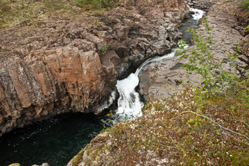 Waterfall in the rocks