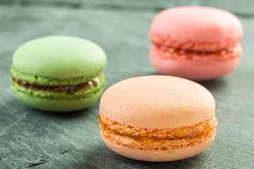 colorful macarons