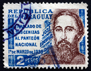 Postage stamp Paraguay 1939 Jose Eduvigis Diaz, General