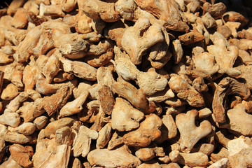 Spices and herbs on market