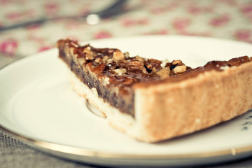 one slice of pie dessert
