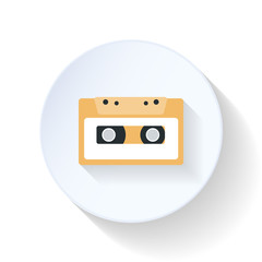 Casette flat icon