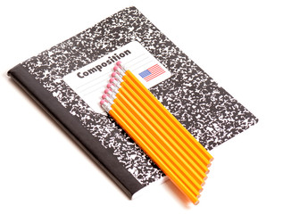 Notebook and Pencils