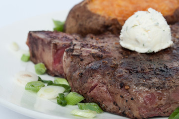 T-Bone Steak with Baked Potato