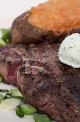 T-Bone Steak with Baked Potato